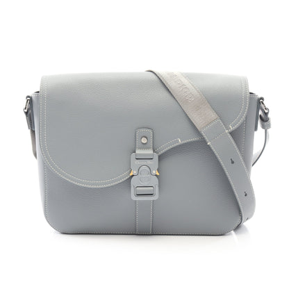 SADDLE サドル メッセンジャーバッグ ショルダーバッグ レザー グレー クリスチャンディオール バッグ Christian Dior