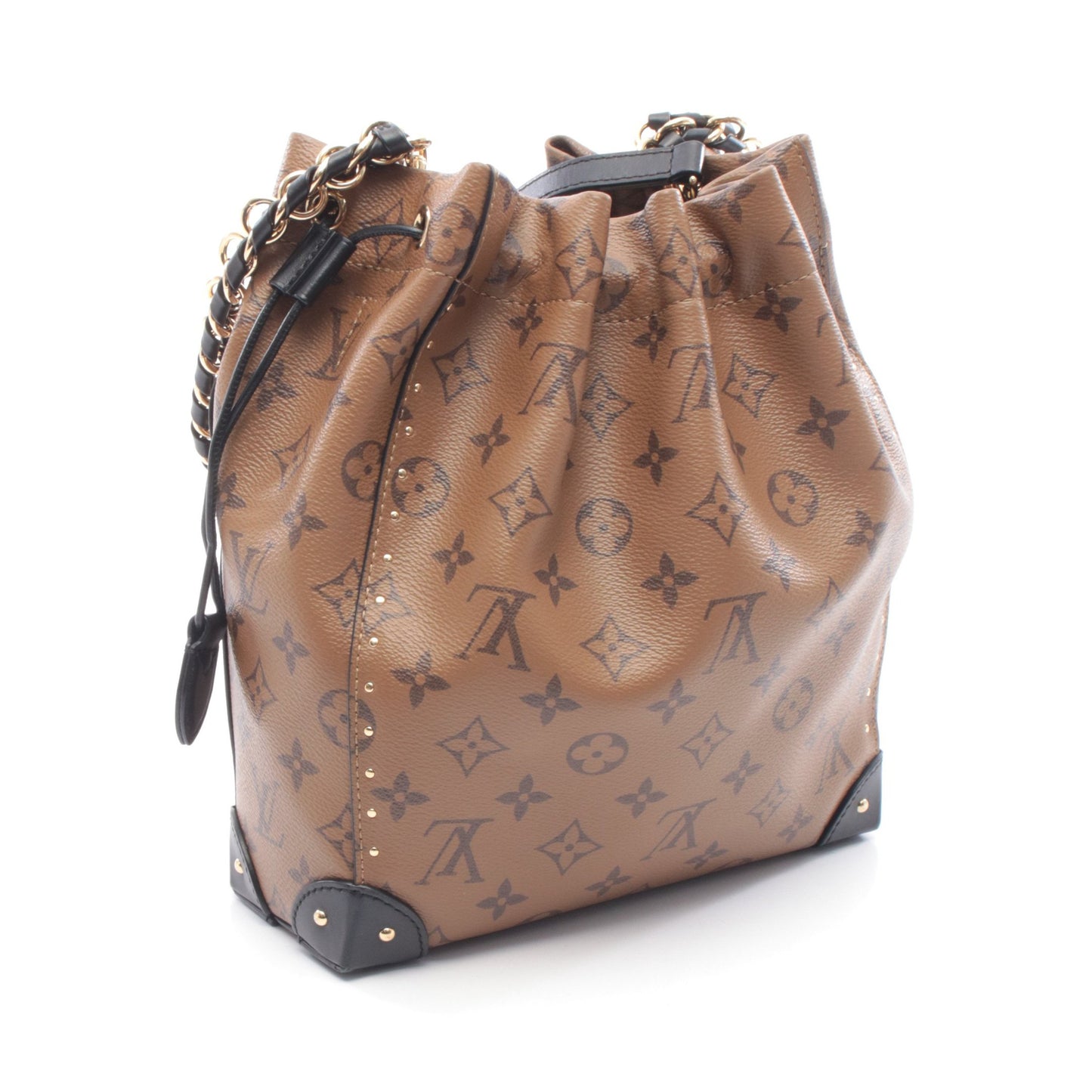 ノエ トランク モノグラムリバース ハンドバッグ PVC レザー ライトブラウン ブラック 2WAY ルイヴィトン バッグ LOUIS VUITTON