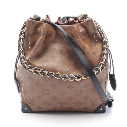 ノエ トランク モノグラムリバース ハンドバッグ PVC レザー ライトブラウン ブラック 2WAY ルイヴィトン バッグ LOUIS VUITTON