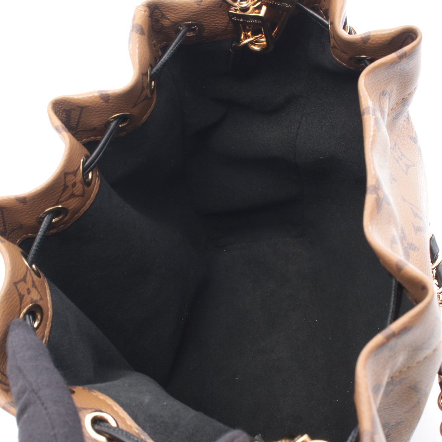 ノエ トランク モノグラムリバース ハンドバッグ PVC レザー ライトブラウン ブラック 2WAY ルイヴィトン バッグ LOUIS VUITTON