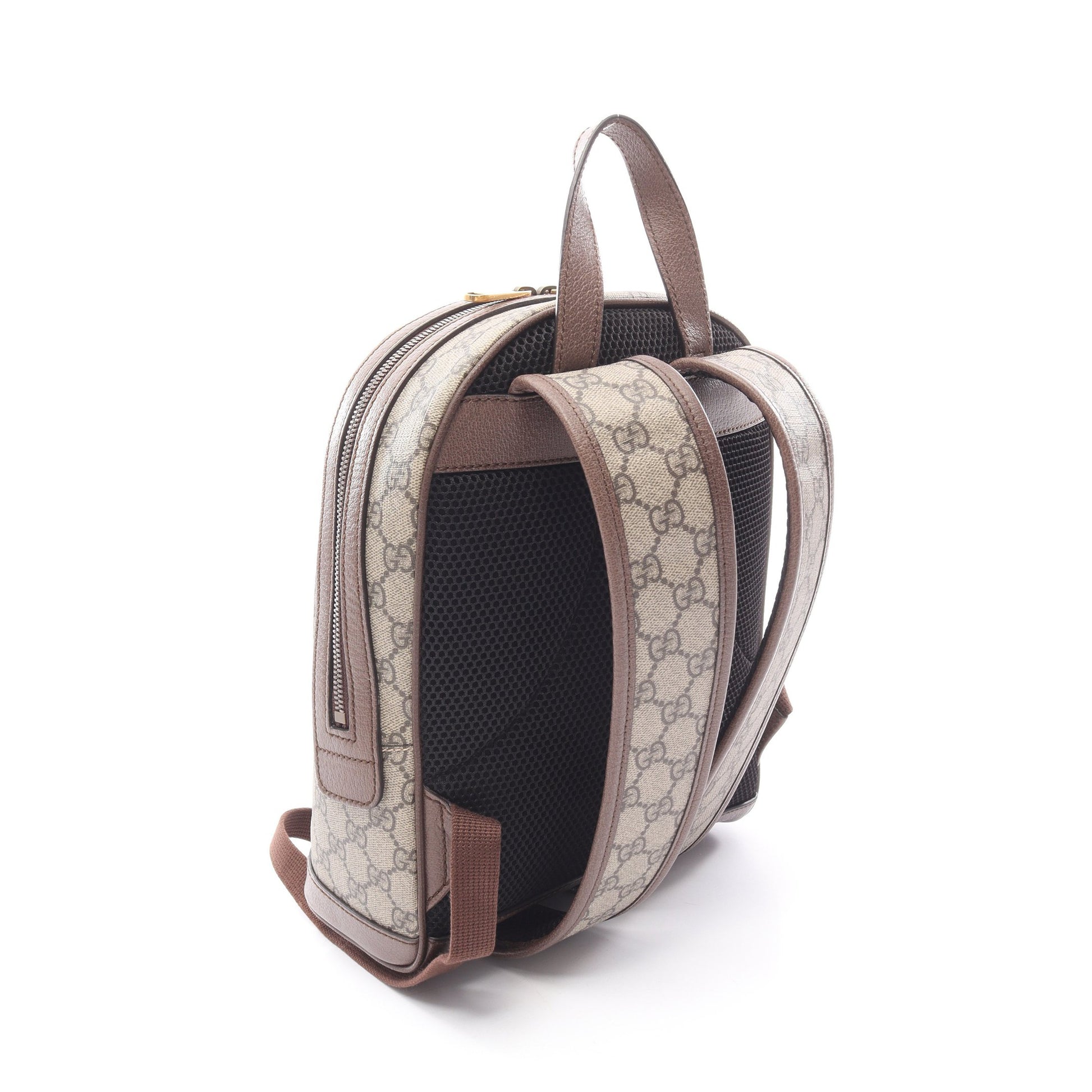 GUCCI × Disney ドナルドダック GGスプリーム バックパック リュックサック PVC レザー ベージュ ダークブラウン マルチカラー グッチ バッグ GUCCI