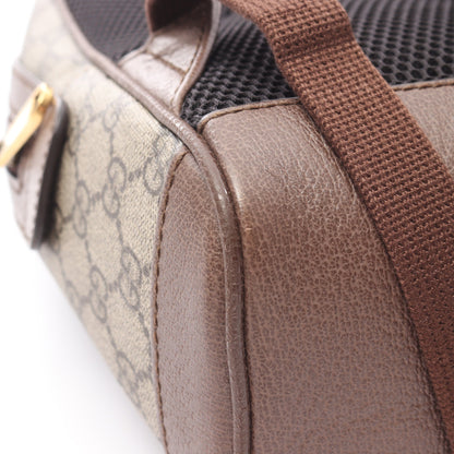 GUCCI × Disney ドナルドダック GGスプリーム バックパック リュックサック PVC レザー ベージュ ダークブラウン マルチカラー グッチ バッグ GUCCI