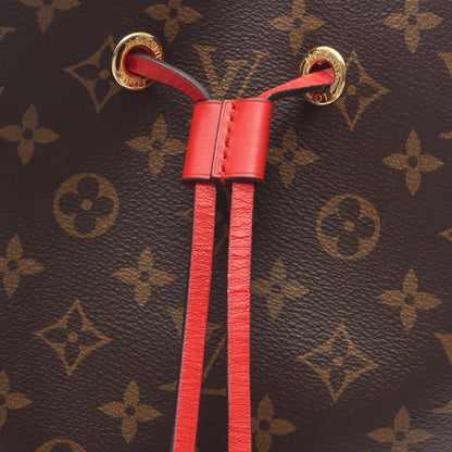 ネオノエ モノグラム コクリコ ショルダーバッグ PVC レザー ブラウン レッド ルイヴィトン バッグ LOUIS VUITTON