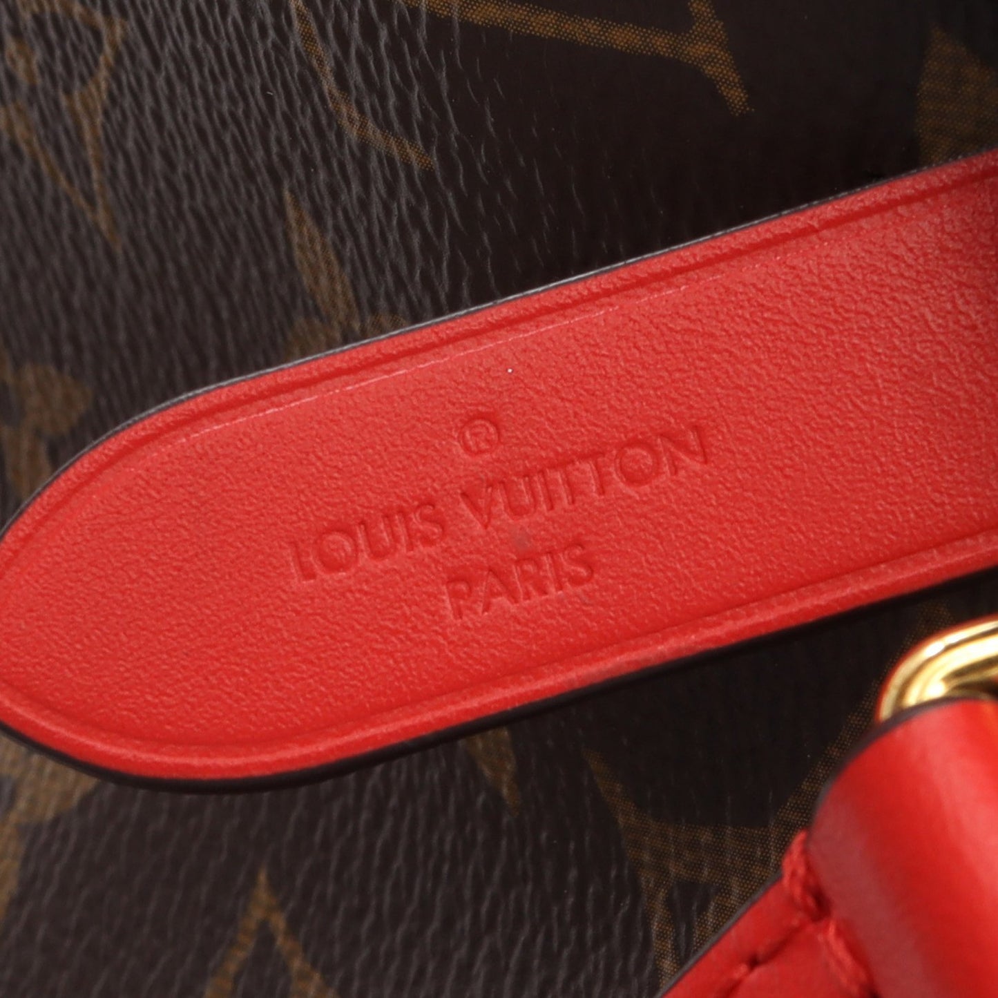 ネオノエ モノグラム コクリコ ショルダーバッグ PVC レザー ブラウン レッド ルイヴィトン バッグ LOUIS VUITTON