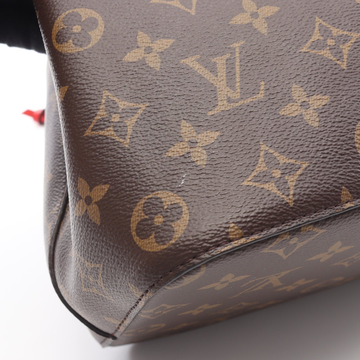 ネオノエ モノグラム コクリコ ショルダーバッグ PVC レザー ブラウン レッド ルイヴィトン バッグ LOUIS VUITTON