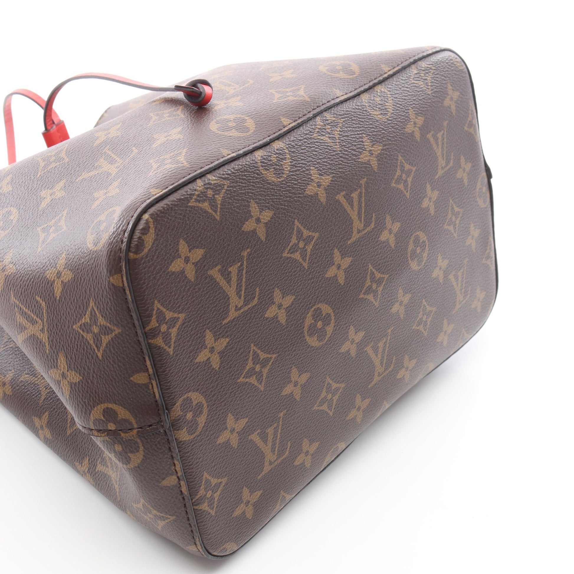ネオノエ モノグラム コクリコ ショルダーバッグ PVC レザー ブラウン レッド ルイヴィトン バッグ LOUIS VUITTON