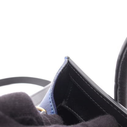 ラゲージ ナノショッパー ハンドバッグ レザー ベージュ ブラック ブルー 2WAY セリーヌ バッグ CELINE