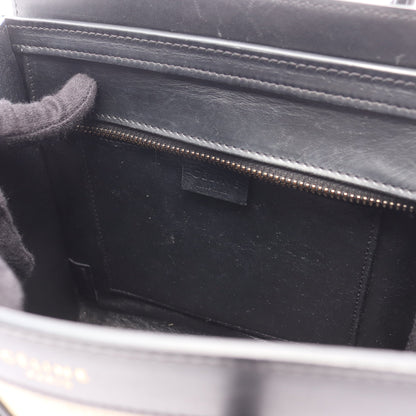 ラゲージ ナノショッパー ハンドバッグ レザー ベージュ ブラック ブルー 2WAY セリーヌ バッグ CELINE