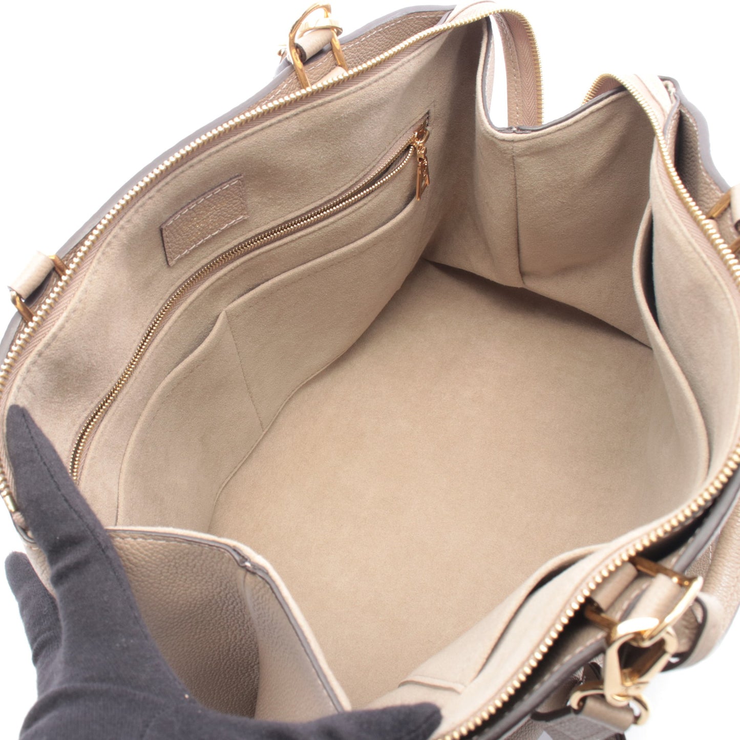 グラン パレMM モノグラムアンプラント トゥルトレール ハンドバッグ レザー グレーベージュ 2WAY ルイヴィトン バッグ LOUIS VUITTON