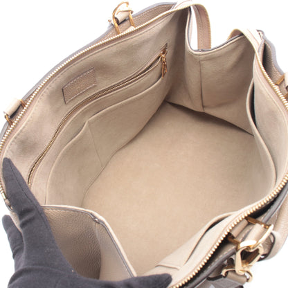 グラン パレMM モノグラムアンプラント トゥルトレール ハンドバッグ レザー グレーベージュ 2WAY ルイヴィトン バッグ LOUIS VUITTON