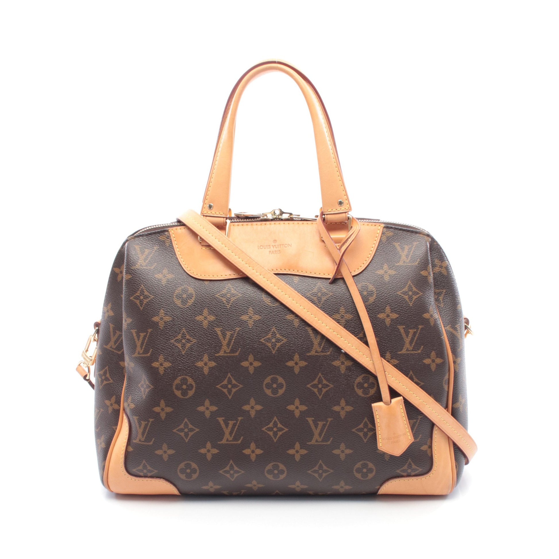 レティーロPM モノグラム ハンドバッグ PVC レザー ブラウン 2WAY ルイヴィトン バッグ LOUIS VUITTON