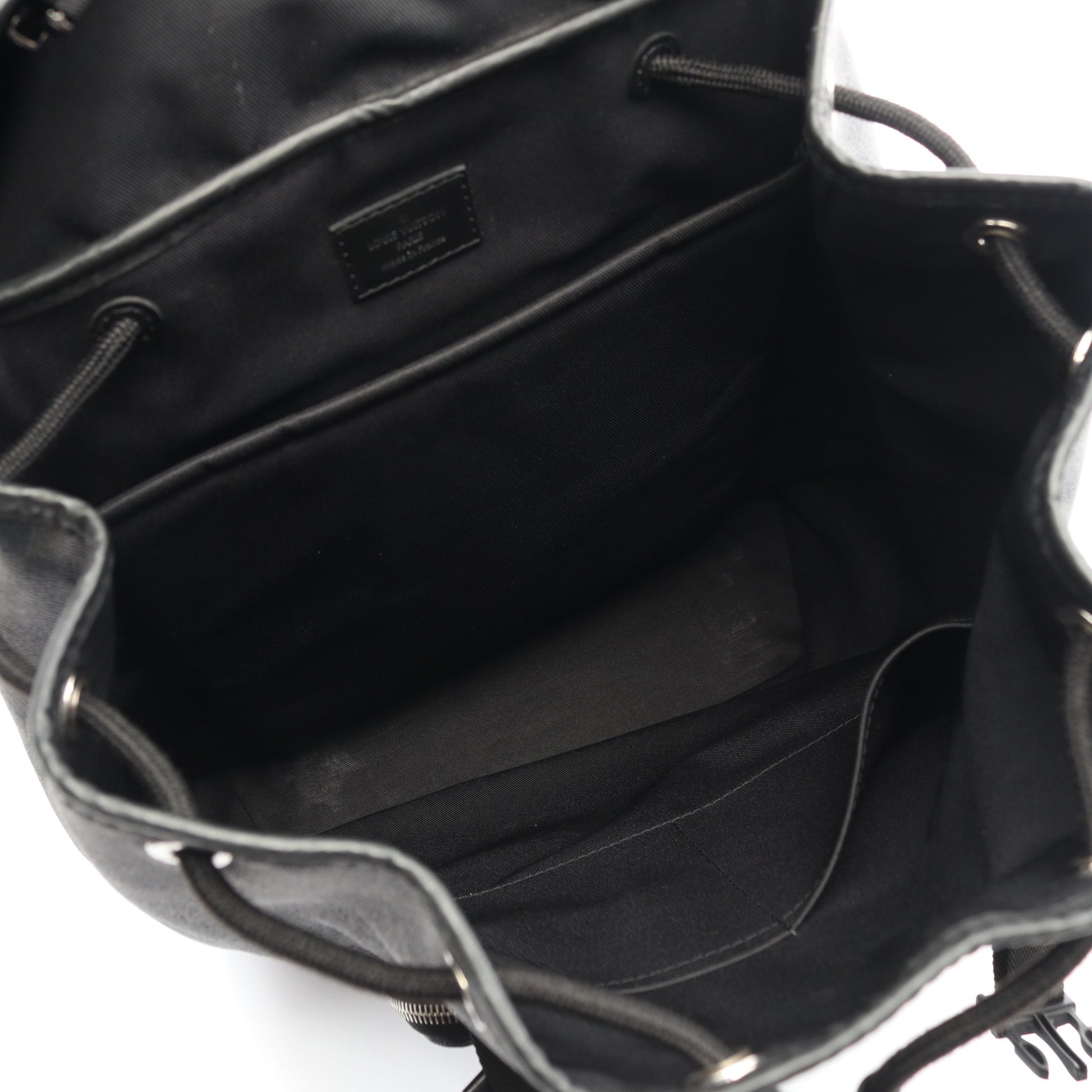 ザック ダミエグラフィット バックパック リュックサック PVC レザー ブラック ルイヴィトン バッグ LOUIS VUITTON