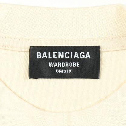 Political Campaign 半袖Tシャツ クルーネック コットン アイボリー バレンシアガ トップス BALENCIAGA