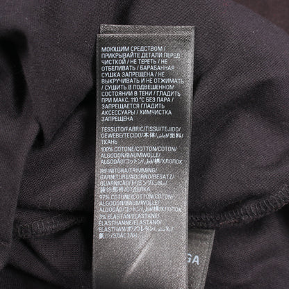 Valentine CD 半袖Tシャツ コットン ブラック ダメージ加工 バレンシアガ トップス BALENCIAGA