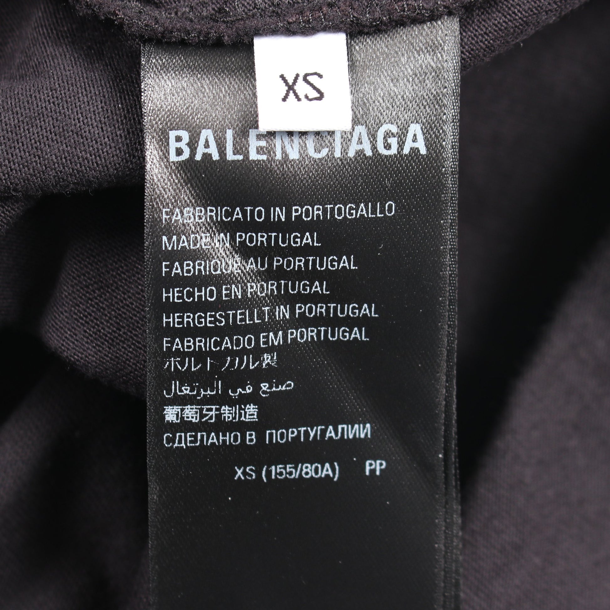 Valentine CD 半袖Tシャツ コットン ブラック ダメージ加工 バレンシアガ トップス BALENCIAGA