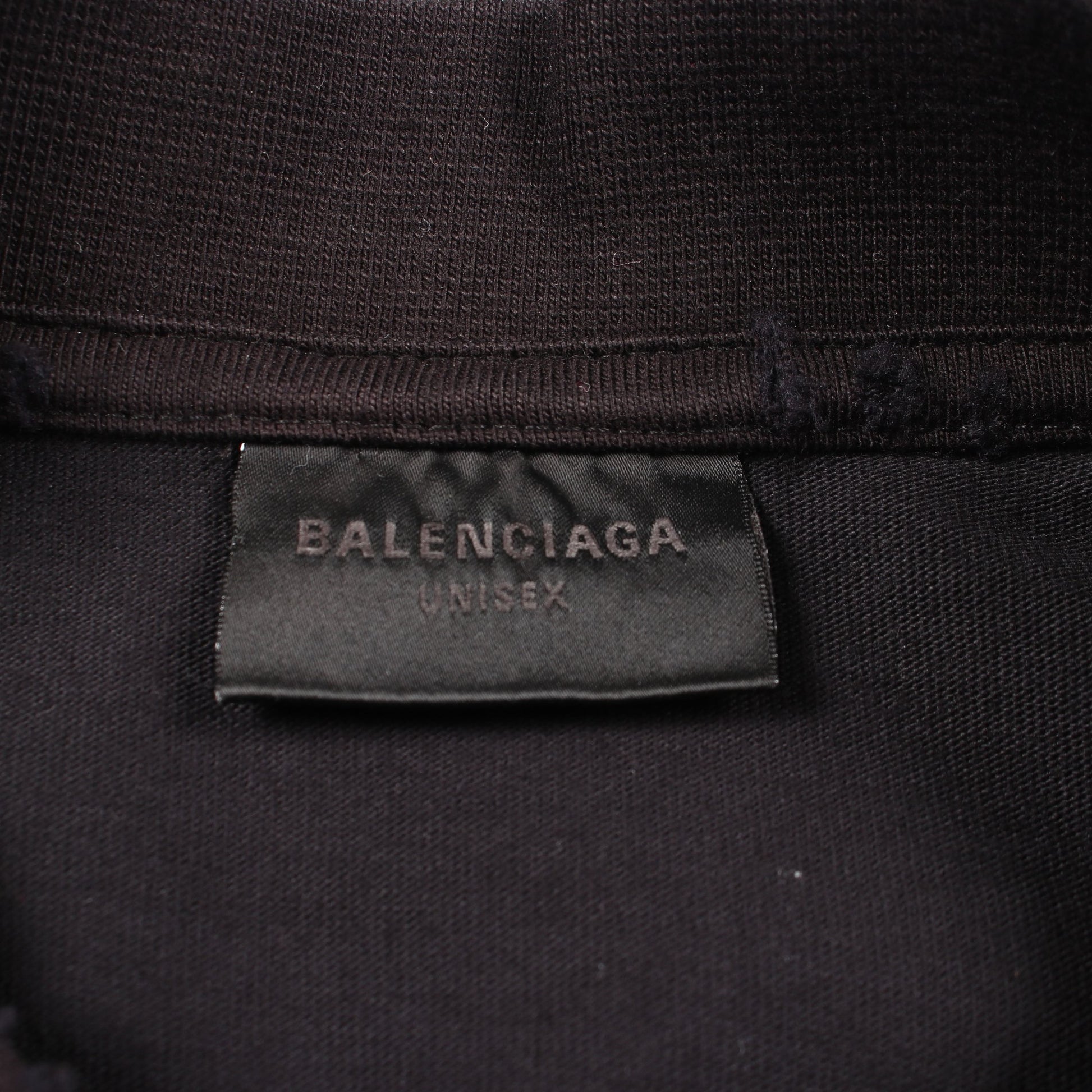 Valentine CD 半袖Tシャツ コットン ブラック ダメージ加工 バレンシアガ トップス BALENCIAGA