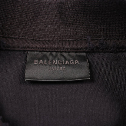 Valentine CD 半袖Tシャツ コットン ブラック ダメージ加工 バレンシアガ トップス BALENCIAGA