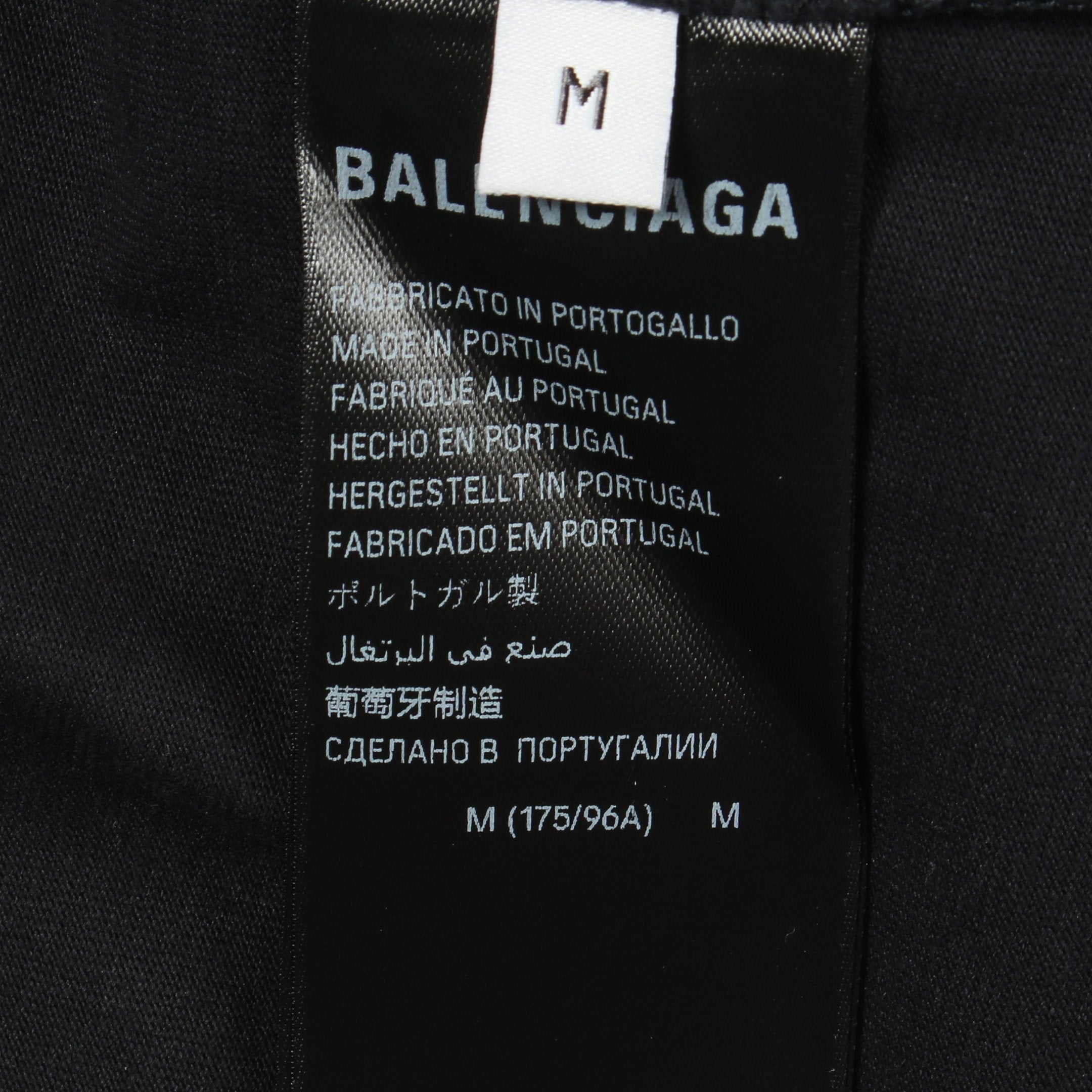 AIRPORT TAG 半袖Tシャツ クルーネック コットン ブラック