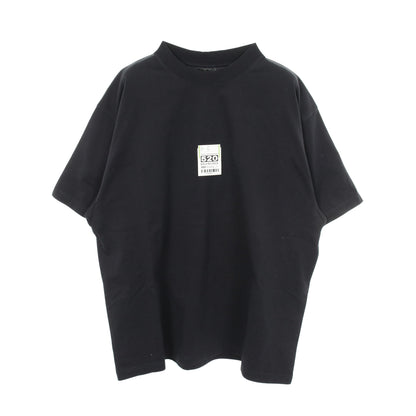 AIRPORT TAG 半袖Tシャツ クルーネック コットン ブラック バレンシアガ トップス BALENCIAGA