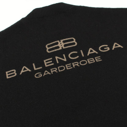 Garde-Robe ニット バックロゴ ウール ブラック バレンシアガ トップス BALENCIAGA