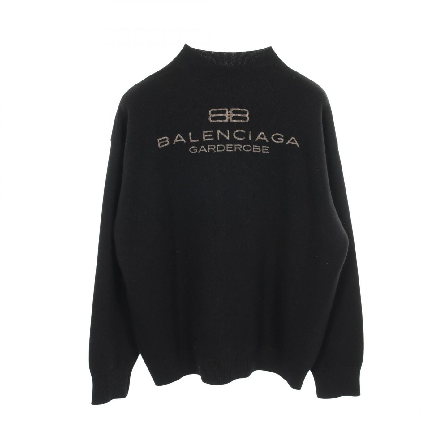 Garde-Robe ニット バックロゴ ウール ブラック バレンシアガ トップス BALENCIAGA