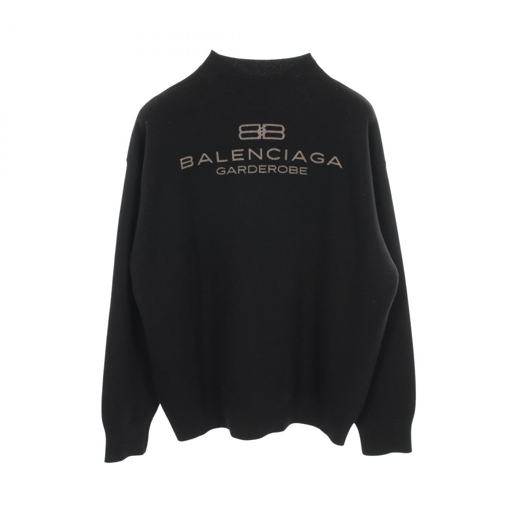 Garde-Robe ニット バックロゴ ウール ブラック バレンシアガ トップス BALENCIAGA