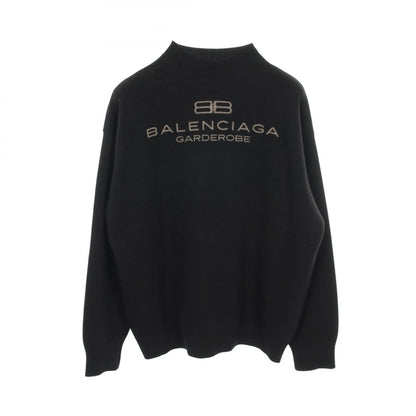 Garde-Robe ニット バックロゴ ウール ブラック バレンシアガ トップス BALENCIAGA
