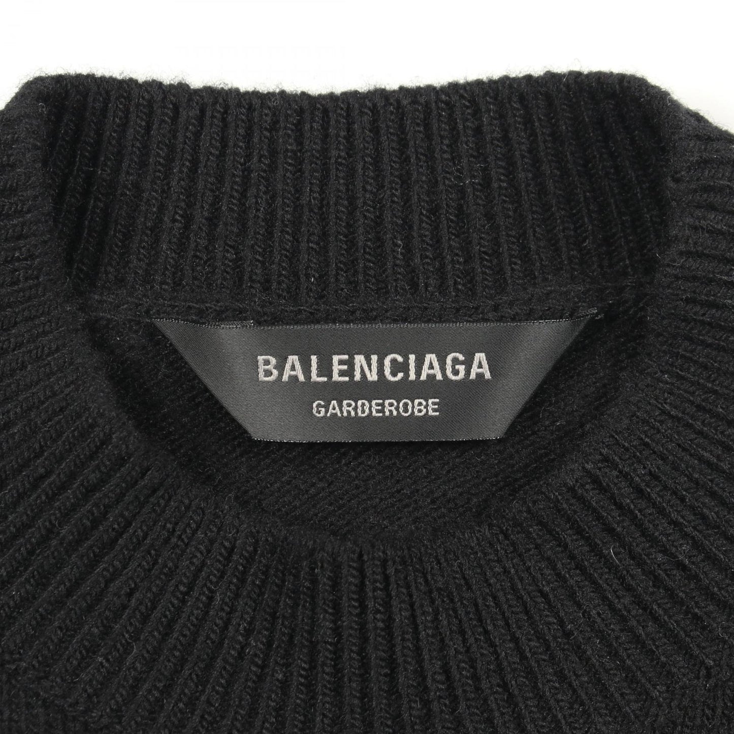 Garde-Robe ニット バックロゴ ウール ブラック バレンシアガ トップス BALENCIAGA