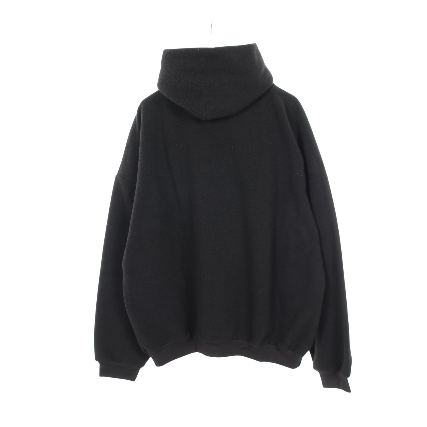 プルオーバーパーカー ロゴ ボア ブラック バレンシアガ トップス BALENCIAGA