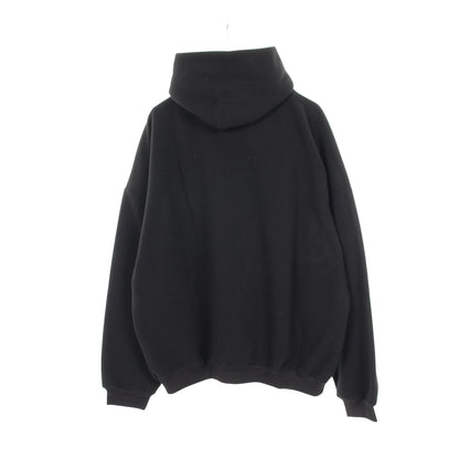 プルオーバーパーカー ロゴ ボア ブラック バレンシアガ トップス BALENCIAGA