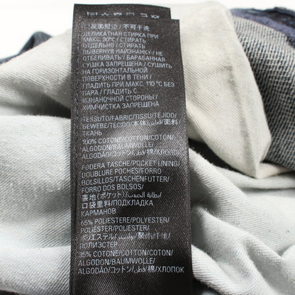 DOUBLE SIDE PANTS ダブルサイド デニムパンツ コットン インディゴブルー ダメージ加工 バレンシアガ ボトムス BALENCIAGA