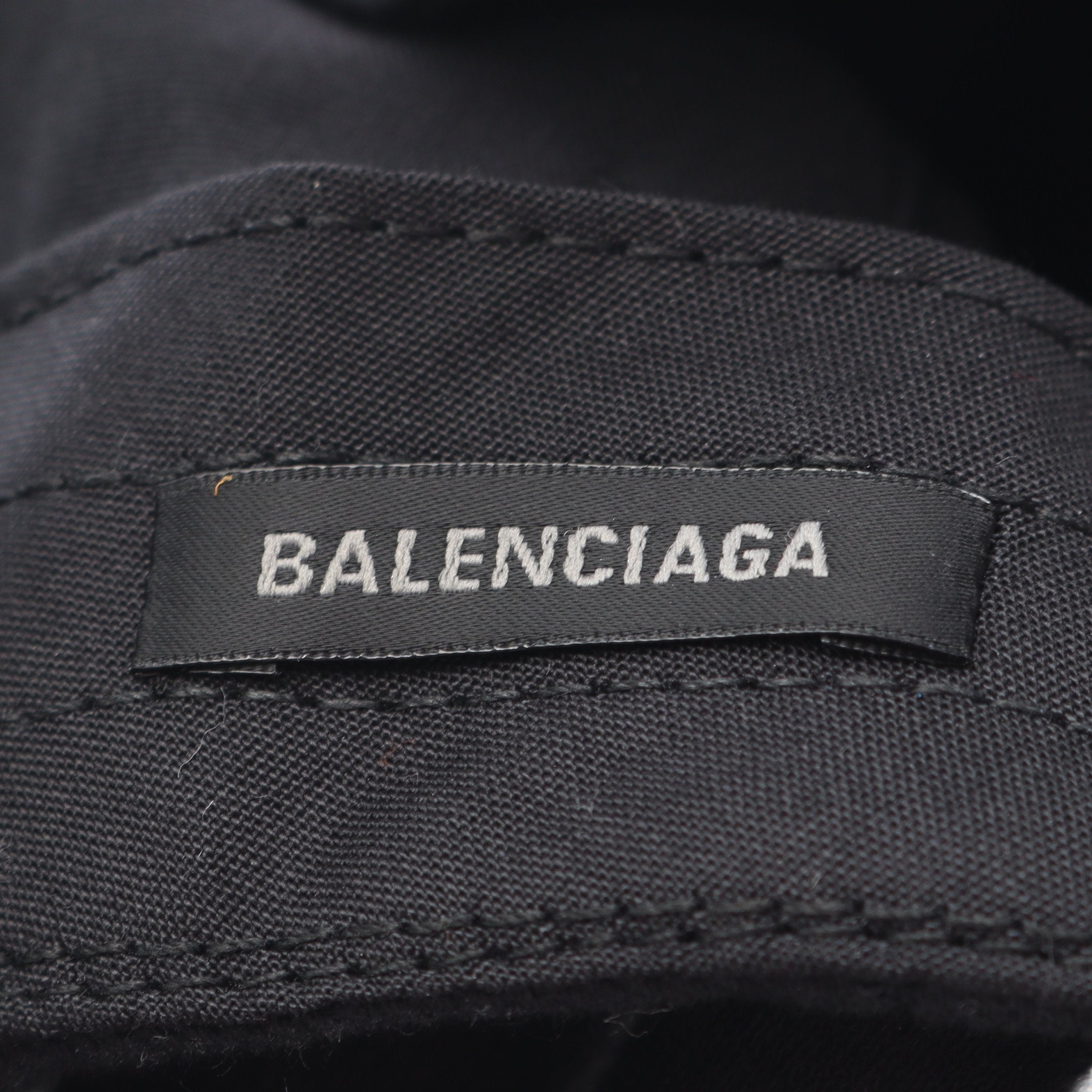 BALENCIAGA × Scholl キャップ ロゴ刺繍 キャンバス ブラック