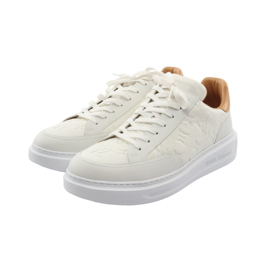 ビバリーヒルズライン モノグラム スニーカー レザー ホワイト ベージュ ルイヴィトン