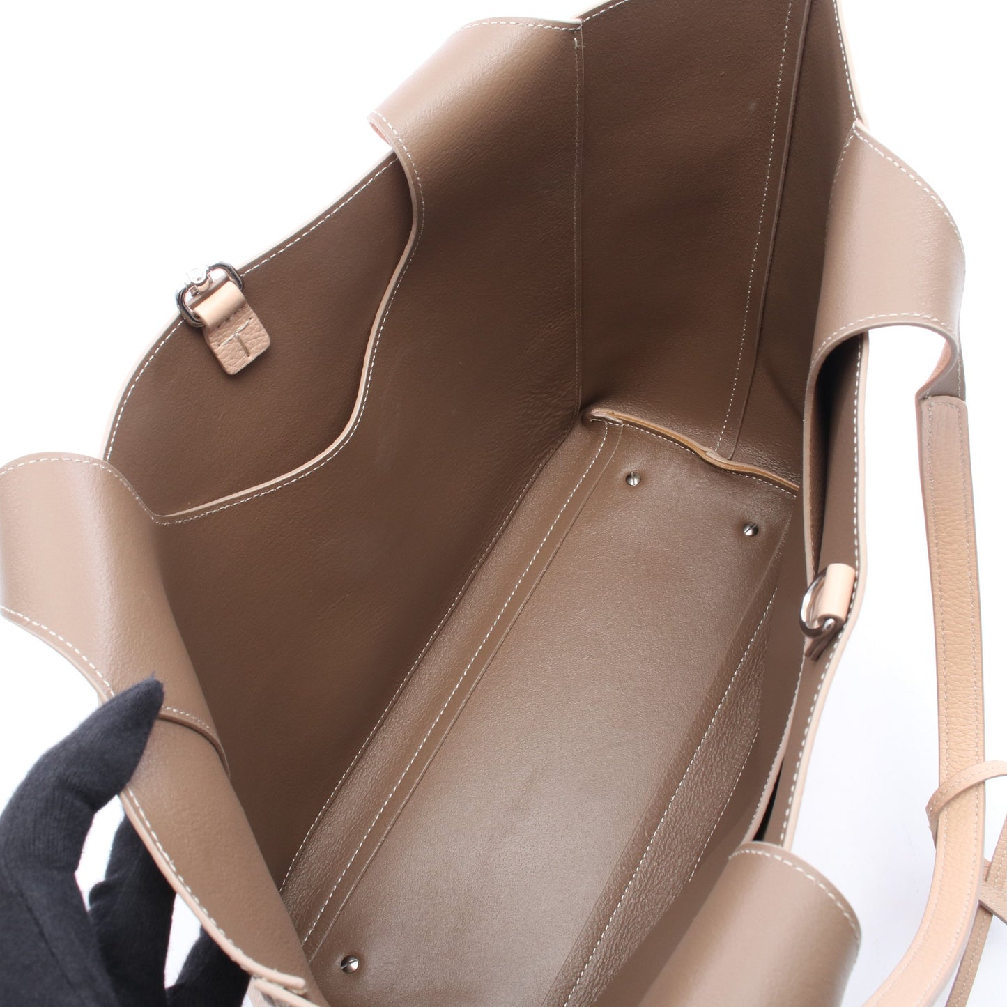 APA SECOND MEDIA ショルダーバッグ トートバッグ レザー ベージュ トッズ バッグ TOD'S