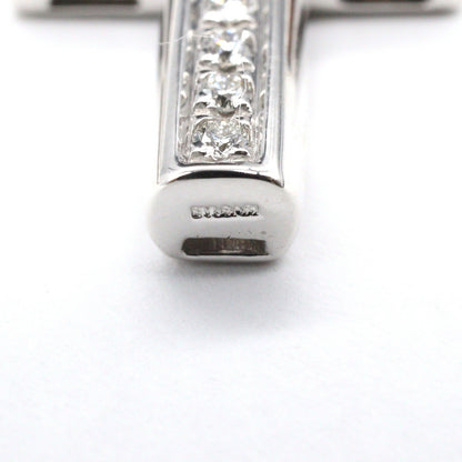 ラテンクロス ダイヤ ネックレス ネックレス K18WG ダイヤモンド ホワイトゴールド クリア ブルガリ アクセサリー BVLGARI