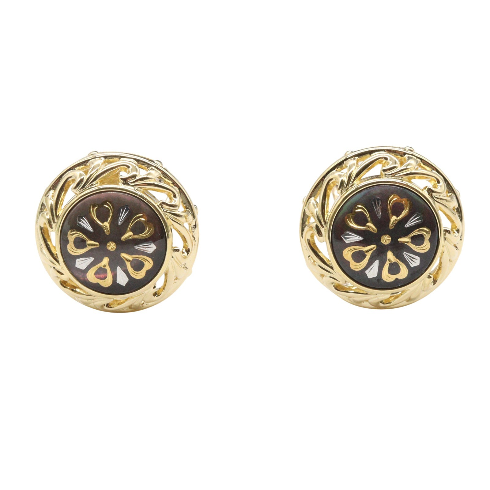 ピクウェ シェル イヤリング イヤリング K18YG イエローゴールド ミキモト アクセサリー MIKIMOTO