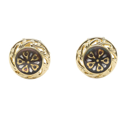 ピクウェ シェル イヤリング イヤリング K18YG イエローゴールド ミキモト アクセサリー MIKIMOTO