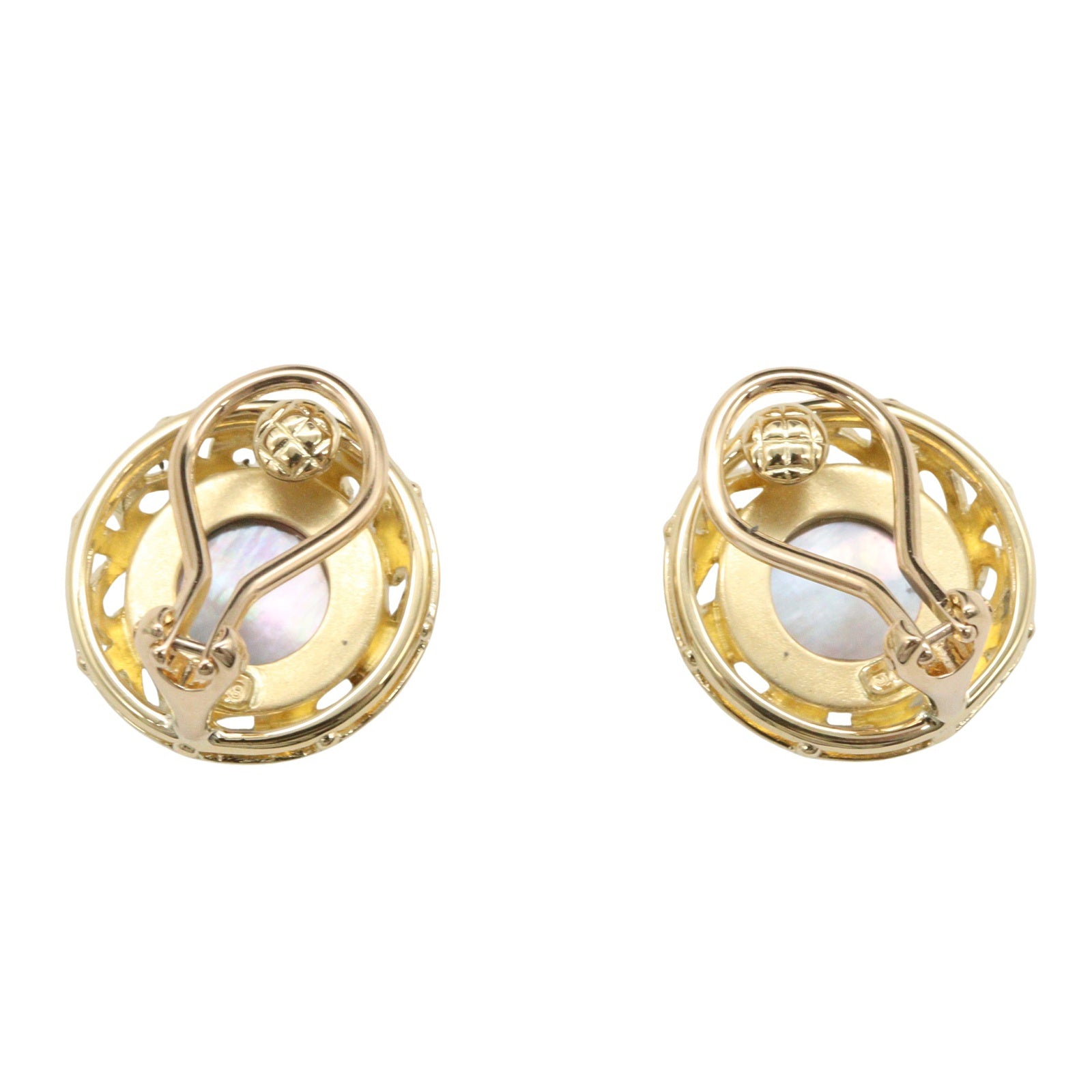 ピクウェ シェル イヤリング イヤリング K18YG イエローゴールド ミキモト アクセサリー MIKIMOTO