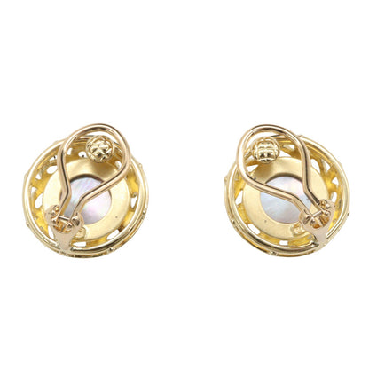 ピクウェ シェル イヤリング イヤリング K18YG イエローゴールド ミキモト アクセサリー MIKIMOTO