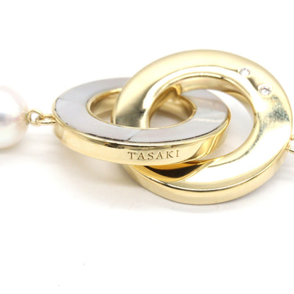 パール シェル ネックレス ネックレス K14YG パール シェル イエローゴールド ホワイト タサキ アクセサリー TASAKI