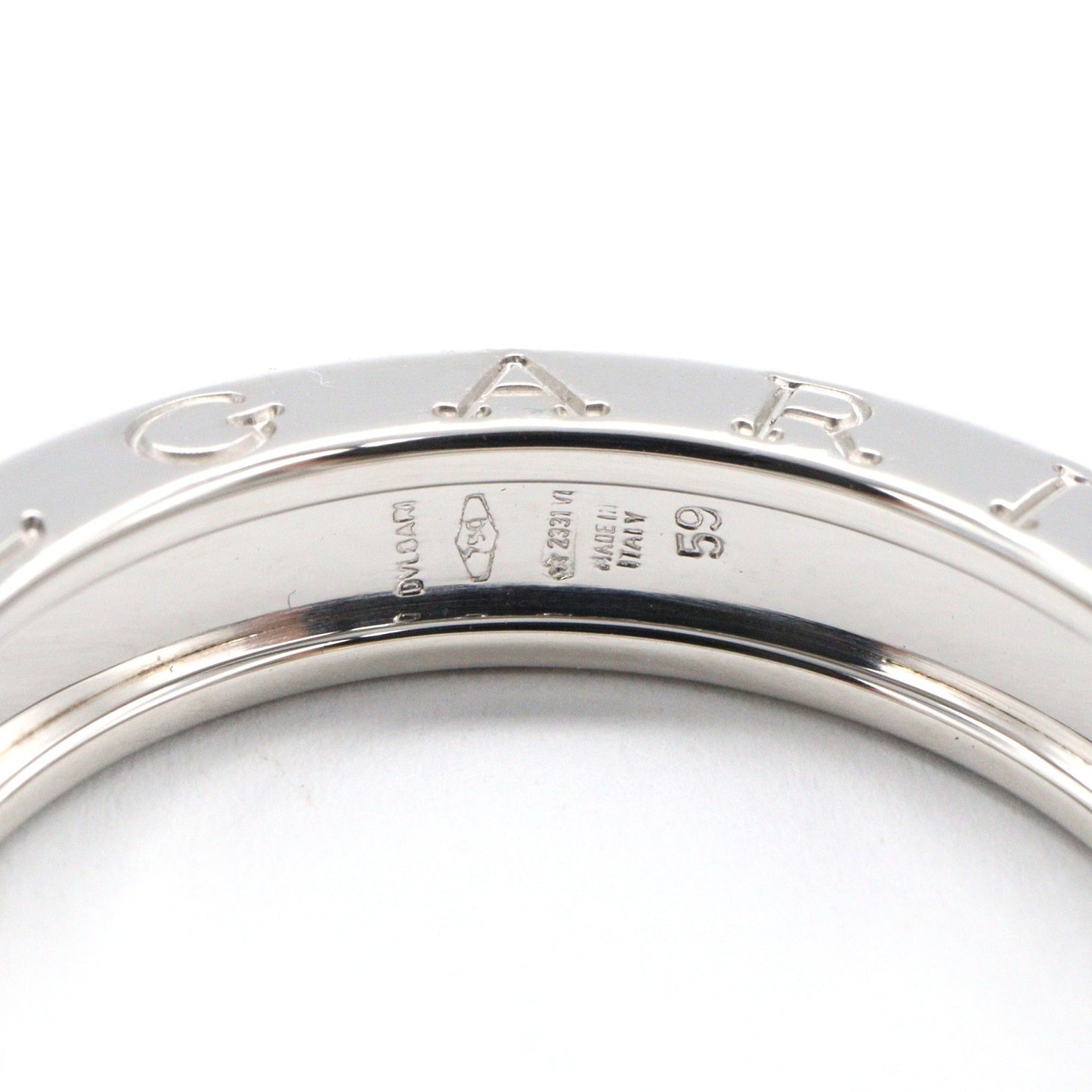 B-zero1 ビーゼロワン リング 1バンド リング 指輪 K18WG ホワイトゴールド ブルガリ アクセサリー BVLGARI