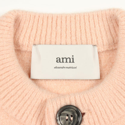 ハートロゴ カーディガン アルパカ ウール ピンク アミアレクサンドルマテュッシ トップス AMI Alexandre Mattiussi