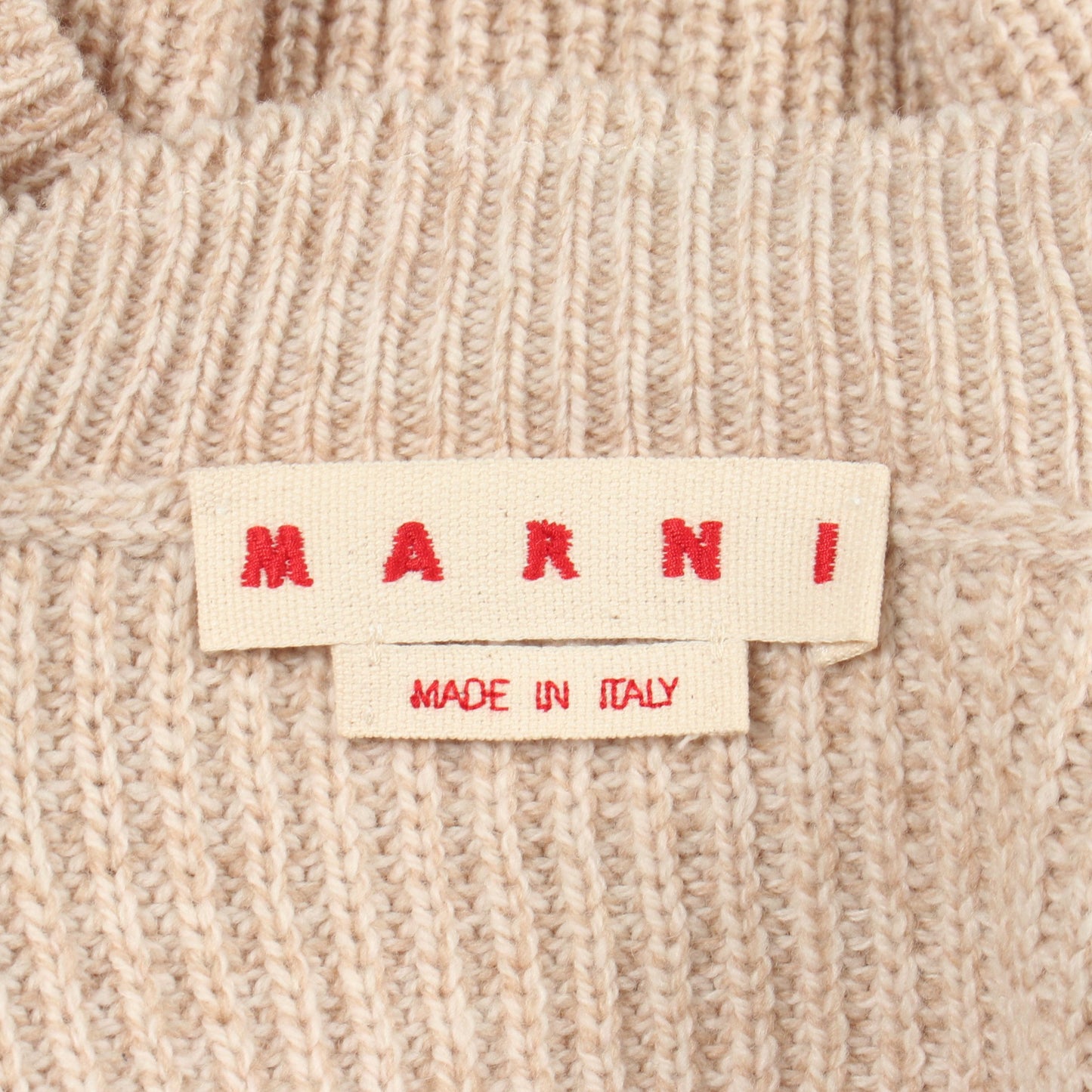 ハイネック ニット ウール ベージュ ブラック マルニ トップス MARNI