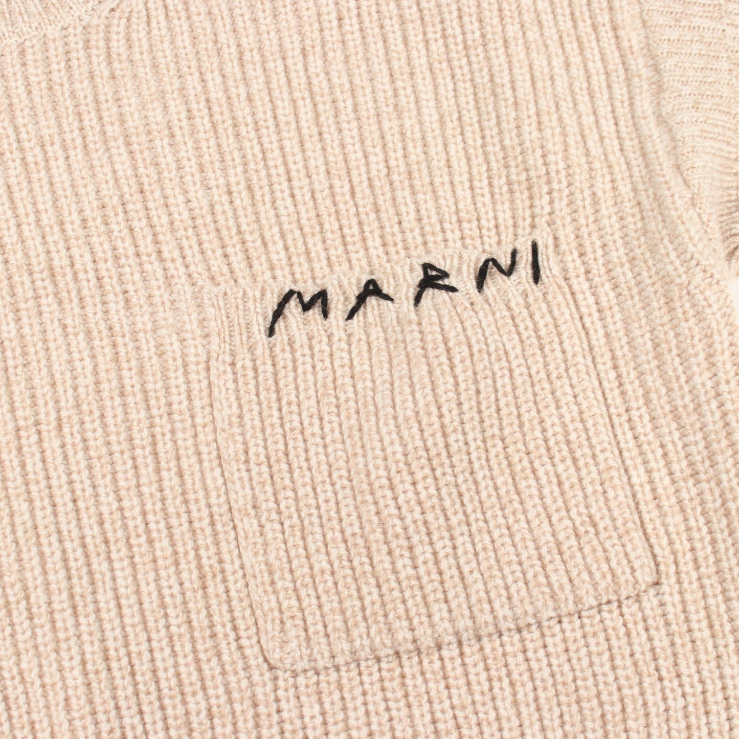 ハイネック ニット ウール ベージュ ブラック マルニ トップス MARNI
