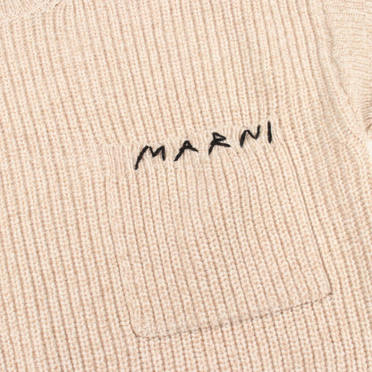 ハイネック ニット ウール ベージュ ブラック マルニ トップス MARNI
