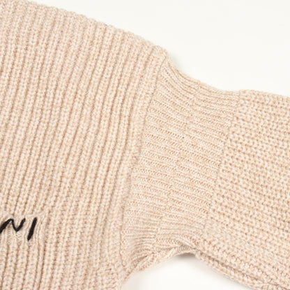 ハイネック ニット ウール ベージュ ブラック マルニ トップス MARNI