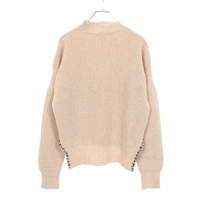 ハイネック ニット ウール ベージュ ブラック マルニ トップス MARNI