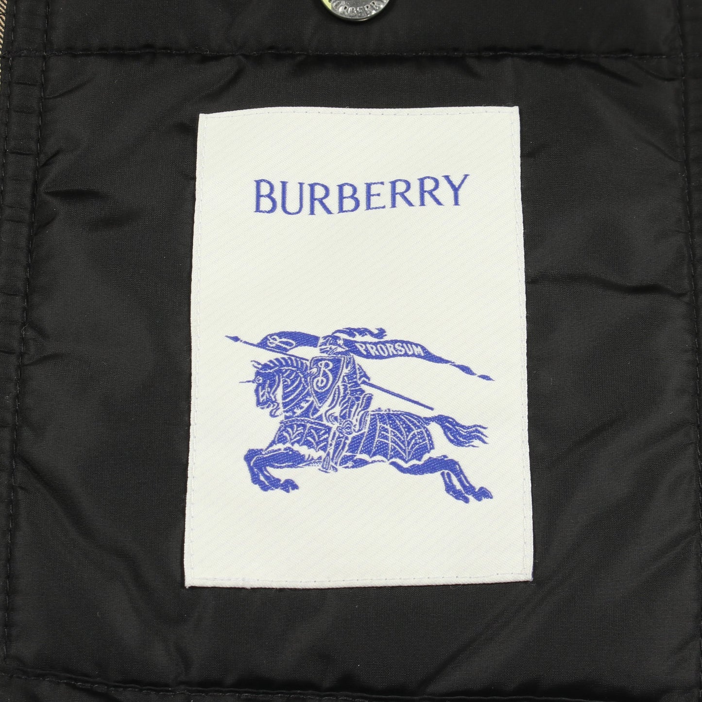 裏地ノバチェック フード付き キルティングジャケット ナイロン ブラック バーバリー アウター BURBERRY