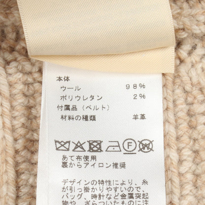 ニット タートルネック ウール ベージュ エルメス トップス HERMES
