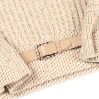 ニット タートルネック ウール ベージュ エルメス トップス HERMES